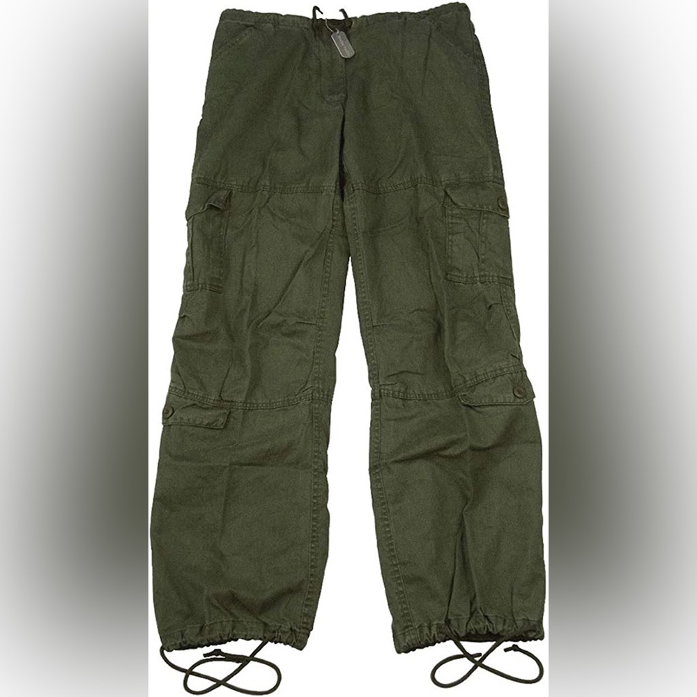 Olive Drab Low Rise Cargo Pant